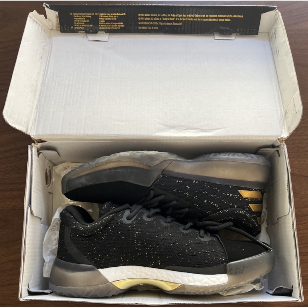 Adidas Harden Vol 1 Imma Be A Star Black Gold BW0545 Men Sz 5 Basketball Sneaker - Picture 4 of 14